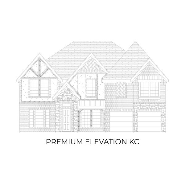 Representative rendering of the exterior for the Hillcrest 2F (w/Media) by First Texas Homes (Image 17).