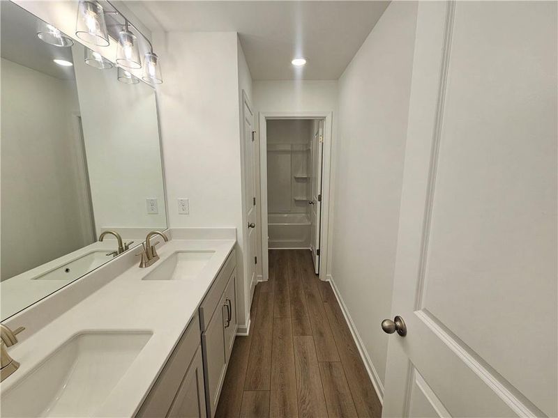 Furnished interior view inside a new home in The Estates at Casteel, Bethlehem (Image 10).