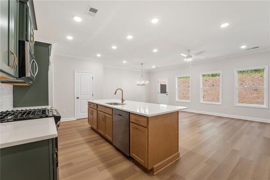 Furnished interior view inside a new home in Wildwood Place, Powder Springs (Image 13).