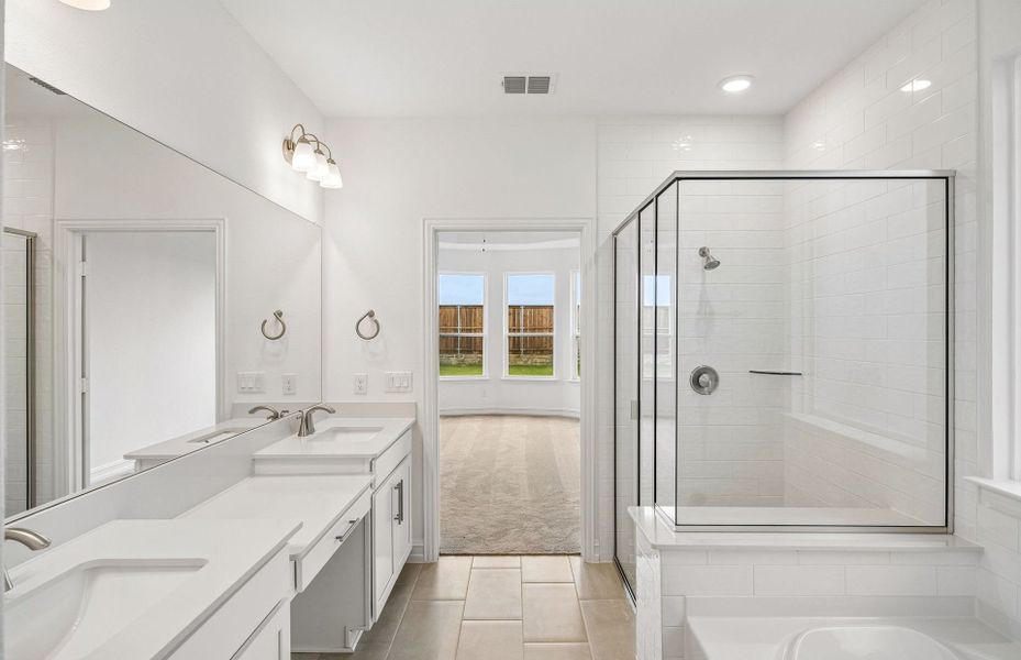 Furnished interior view inside a new home in Creekview Meadows, Pilot Point (Image 6).