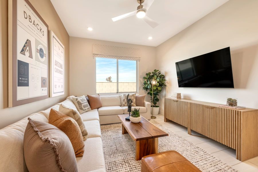 Representative furnished interior of a home built from the Pecan Plan 60-4 by Tri Pointe Homes in Abel Ranch, Goodyear (Image 16). Representative furnished interior of a home built from the Pecan Plan 60-4 by Tri Pointe Homes in Abel Ranch, Goodyear (Image 16).