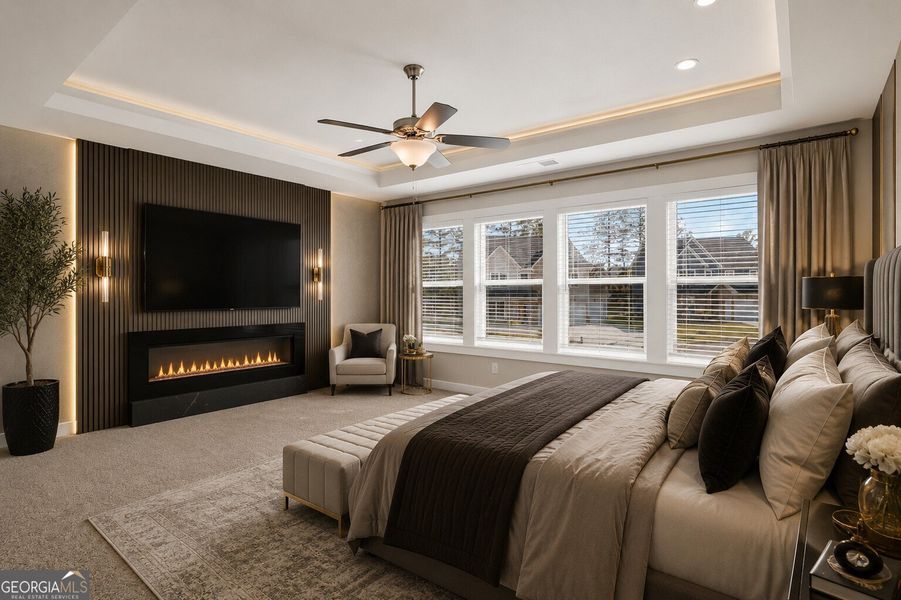 Furnished interior view inside a new home in The Fairways at Mirror Lake, Villa Rica (Image 18).