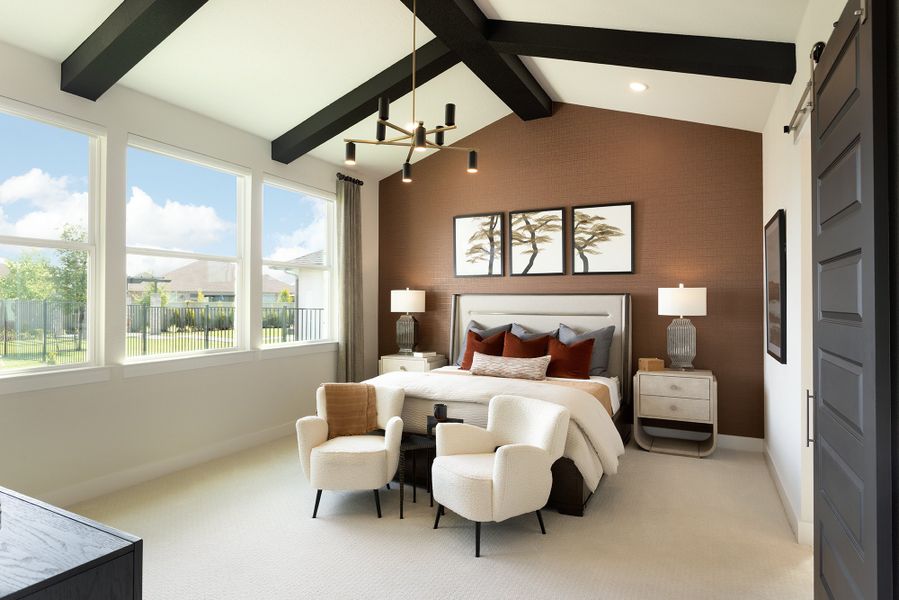 Furnished interior view inside a new home in Santa Rita Ranch, Liberty Hill (Image 6).