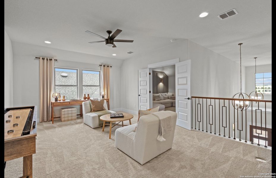 Furnished interior view inside a new home in Bison Ridge, San Antonio (Image 12).