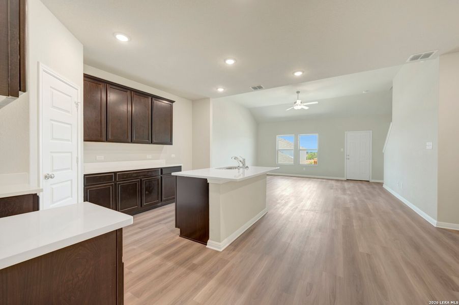 Furnished interior view inside a new home in Mesquite Ridge, San Antonio (Image 6). Furnished interior view inside a new home in Mesquite Ridge, San Antonio (Image 6).