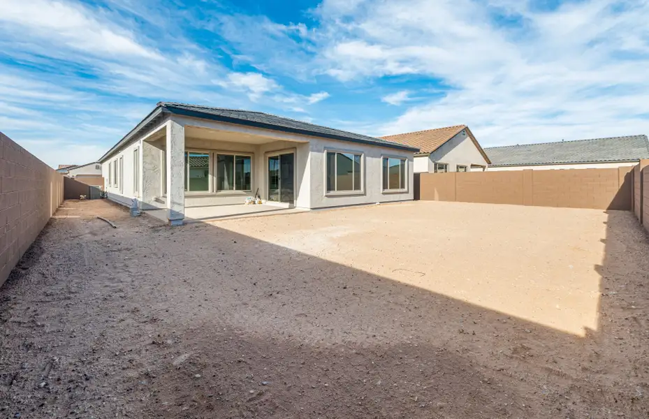 Exterior details and patio area of a home in Artisan at Asante, Surprise (Image 3).