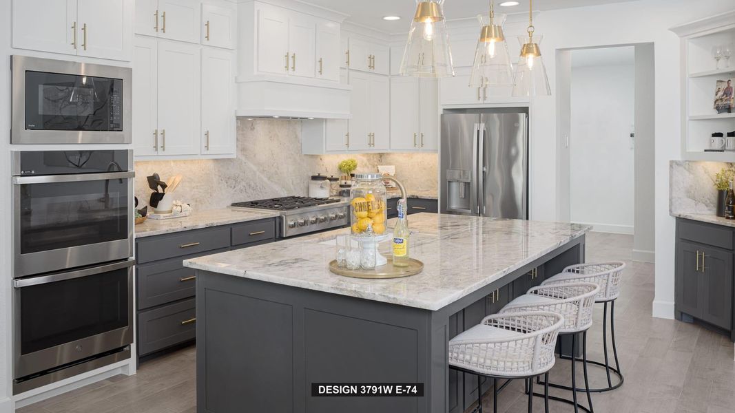Furnished interior view inside a new home in Elyson, Katy (Image 4).