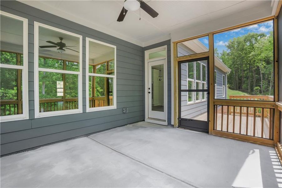 Exterior details and patio area of a home in Arbor West, Dawsonville (Image 28).
