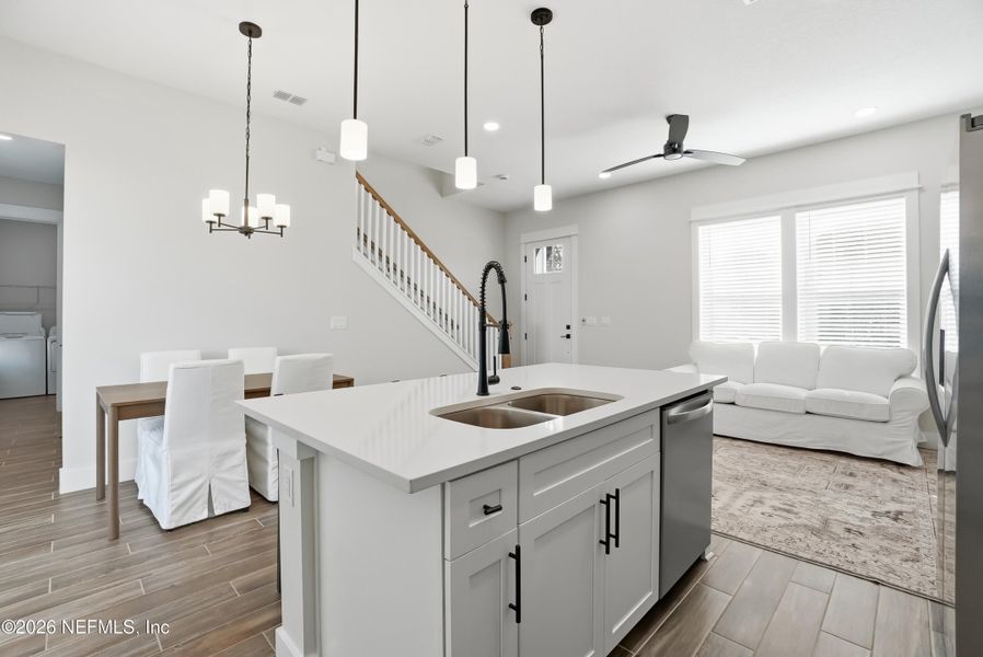 Furnished interior view inside a new home in , Jacksonville Beach (Image 16). Furnished interior view inside a new home in , Jacksonville Beach (Image 16).