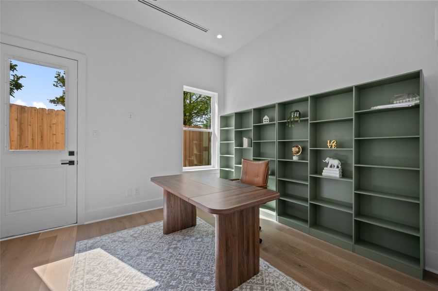 View of Study. Note that it can also function as a fourth bedroom