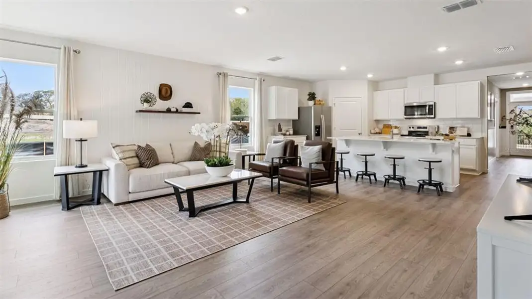 Furnished interior view inside a new home in Harmony West, St. Cloud (Image 4).