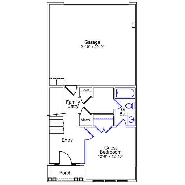 2D floor plan layout of this home in Renaissance at White Oak, Garner, NC (Image 3). 2D floor plan layout of this home in Renaissance at White Oak, Garner, NC (Image 3).