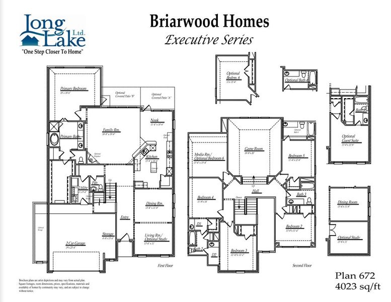 2D floor plan layout for the 672 by Long Lake Ltd. in Sunterra Lakes, Brookshire, TX (Image 3). 2D floor plan layout for the 672 by Long Lake Ltd. in Sunterra Lakes, Brookshire, TX (Image 3).