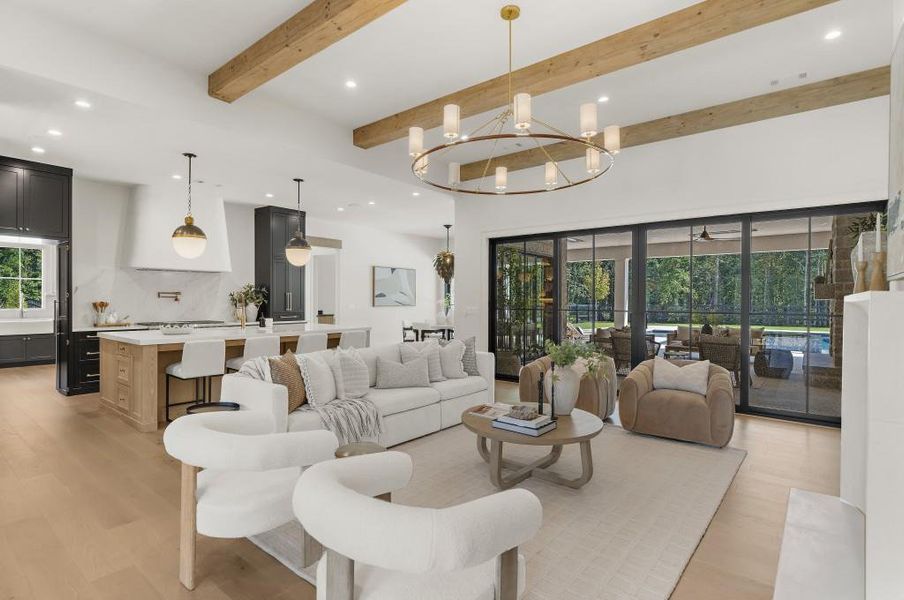 Furnished interior view inside a new home in , Alpharetta (Image 19).