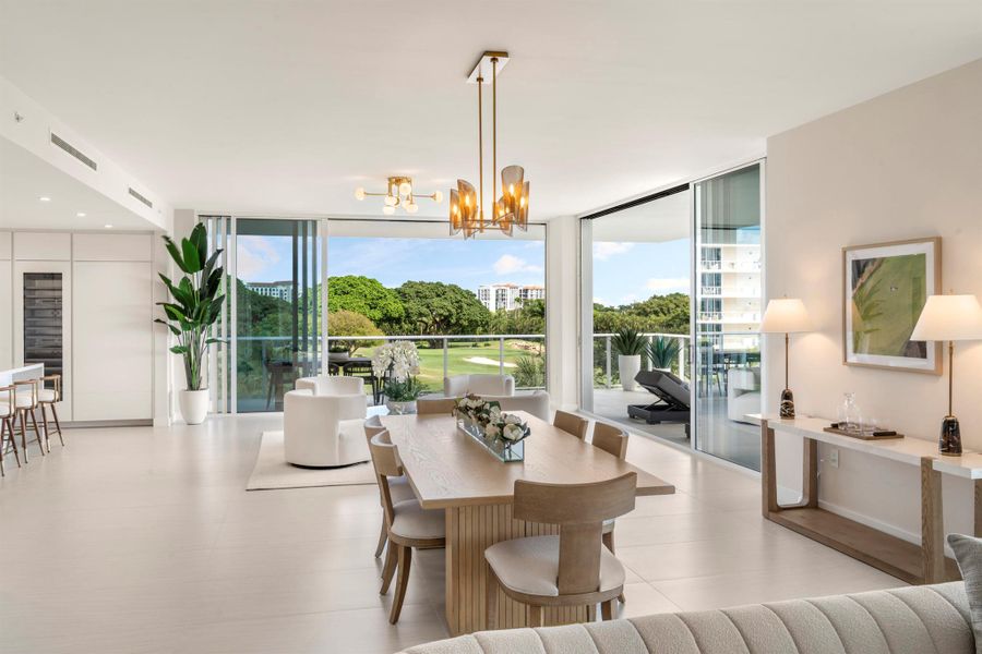 Furnished interior view inside a new home in Alina Residences, Boca Raton (Image 6).