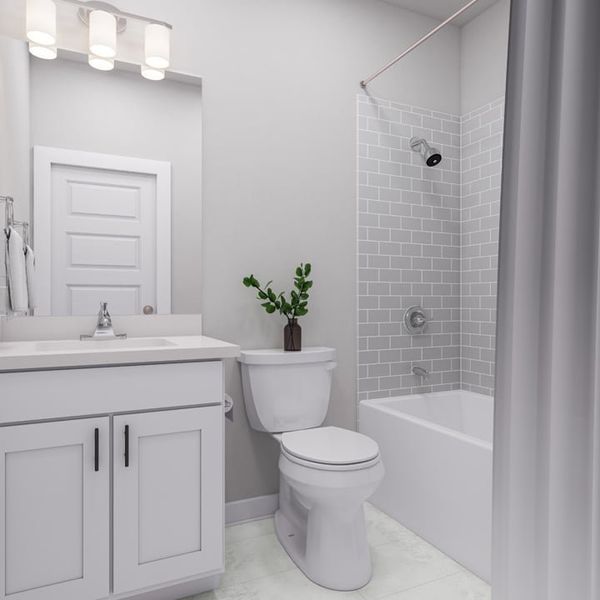 Furnished interior view inside a new home in Union Collection at Park Central, Georgetown (Image 14).