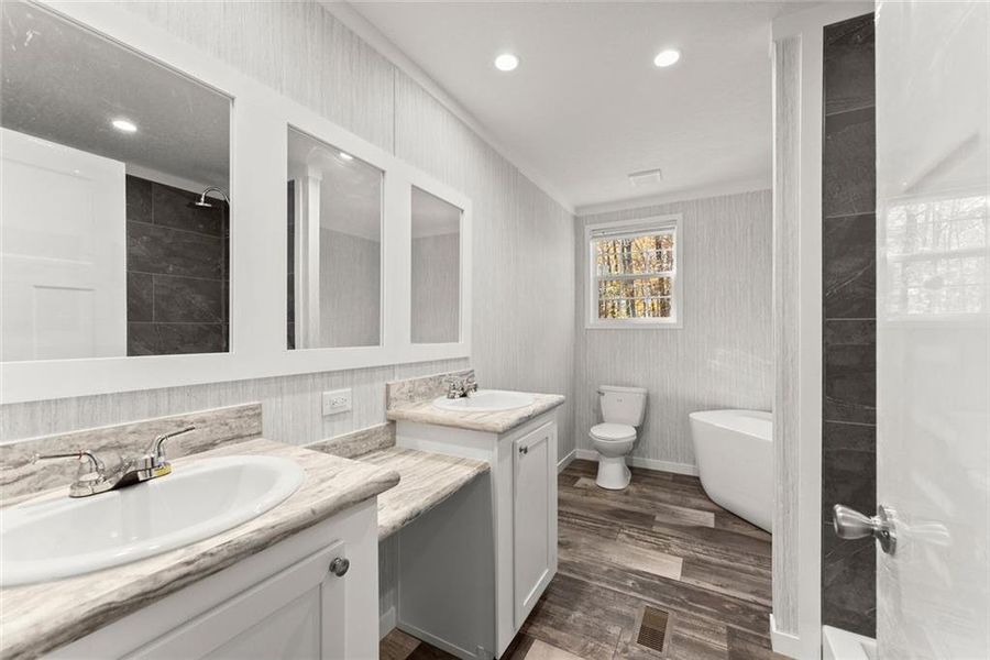 Furnished interior view inside a new home in , Cleveland (Image 3).