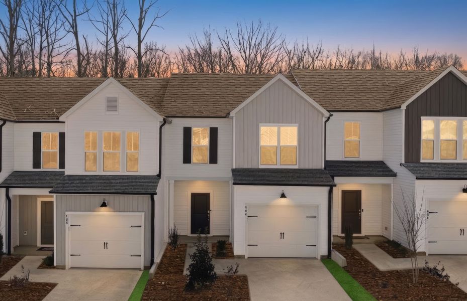 Front exterior of a new home in Flemingfield, Greensboro, NC, highlighting curb appeal (Image 26).