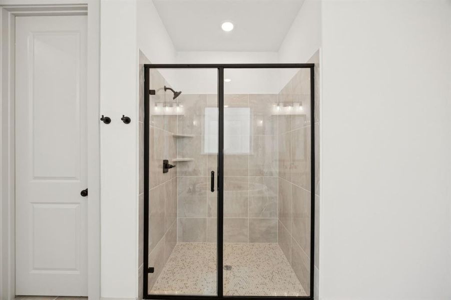 Whether it's soaking your cares away at the end of the day or taking a long, luxurious shower, this owner's bath is a dream come true! Whether it's soaking your cares away at the end of the day or taking a long, luxurious shower, this owner's bath is a dream come true!