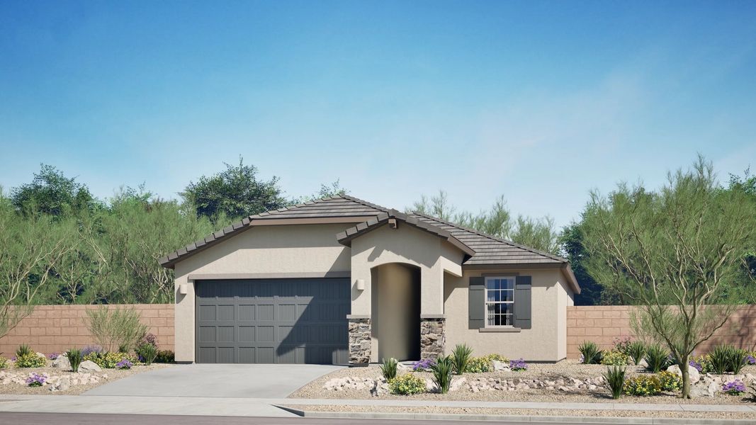 Home exterior render streetview Home exterior render streetview