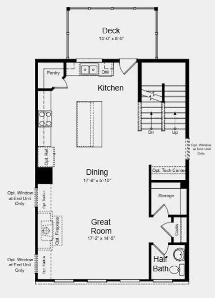 2D floor plan layout of this home in Chandler Run, Tucker, GA (Image 6).