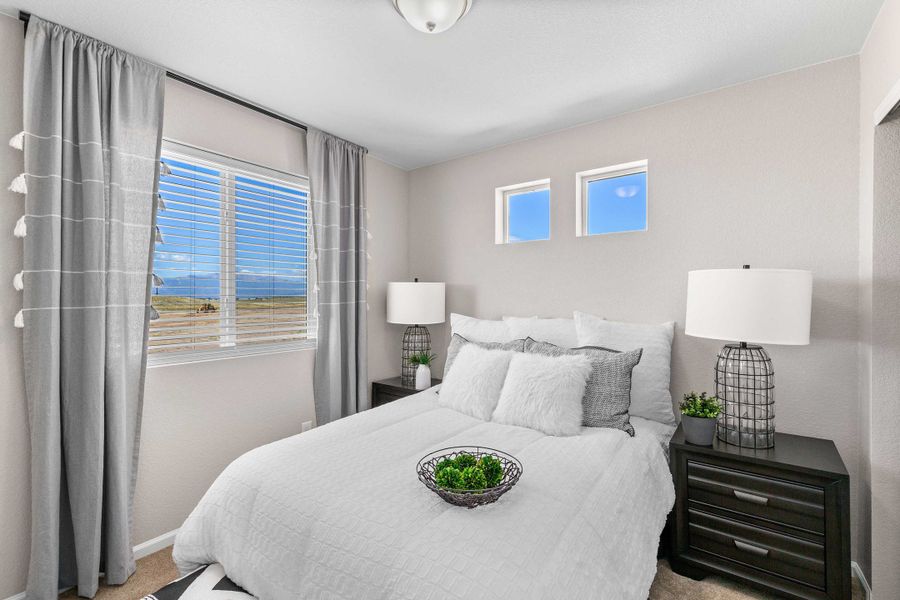 Furnished interior view inside a new home in Banning Lewis Ranch, Colorado Springs (Image 8). Furnished interior view inside a new home in Banning Lewis Ranch, Colorado Springs (Image 8).