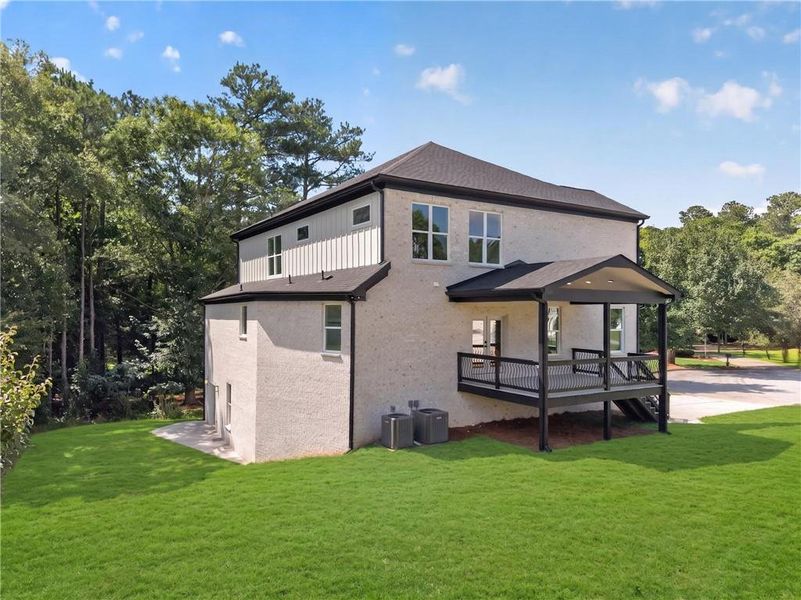Exterior details and patio area of a home in , Loganville (Image 29). Exterior details and patio area of a home in , Loganville (Image 29).