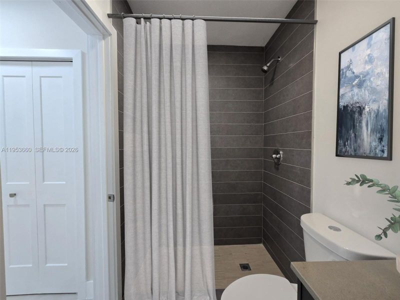 Furnished interior view inside a new home in , Miami (Image 11).