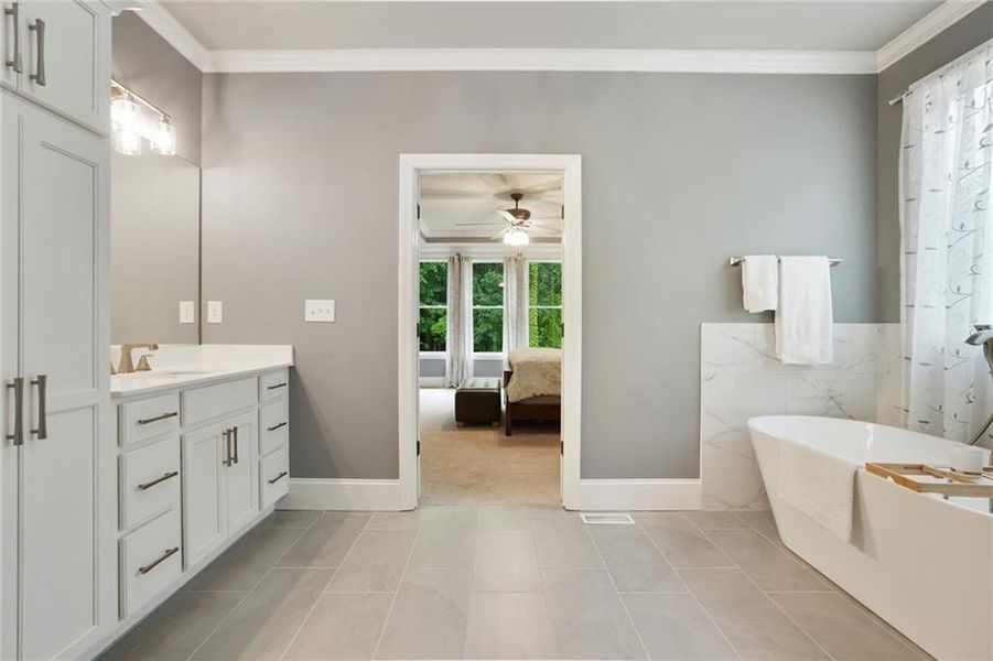 Furnished interior view inside a new home in , Roswell (Image 13).