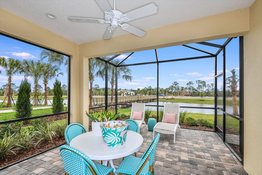 Representative exterior details of a home built from the Crystal Sand 2 by Neal Communities in Vicenza, Venice (Image 3).