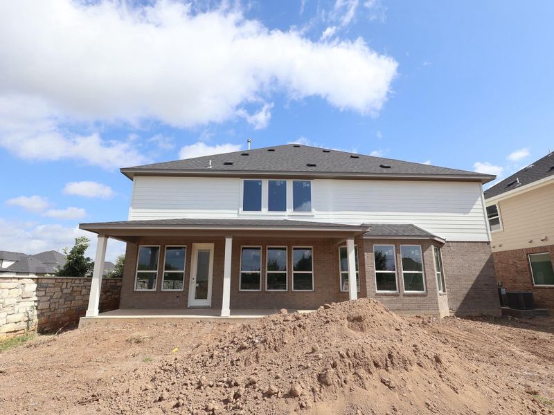 In-progress construction of a new home in Barksdale, Leander, TX (Image 24).