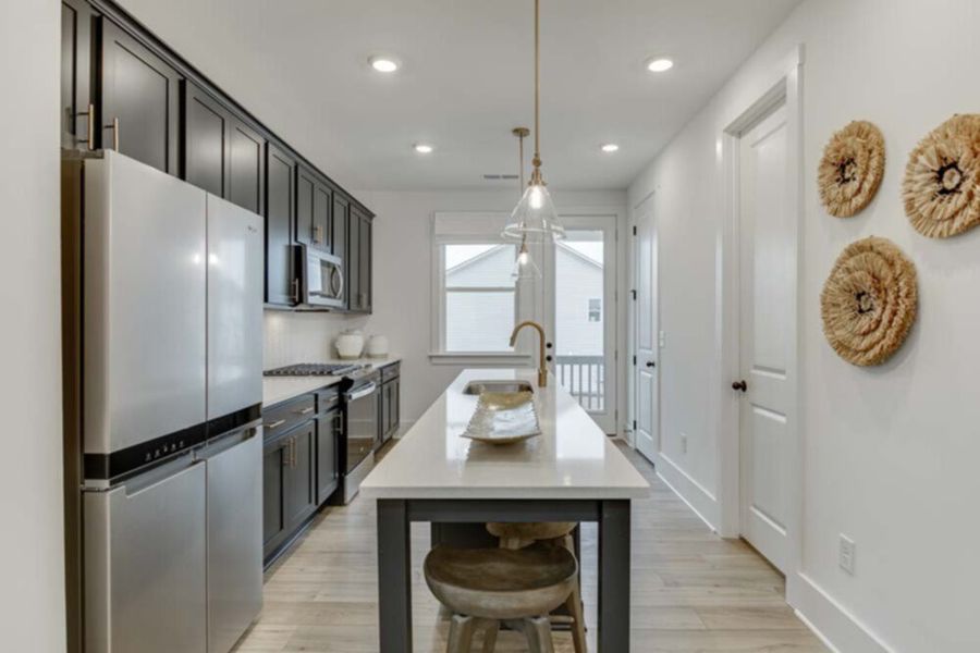 Kitchen featuring Industrial Collection Finishes