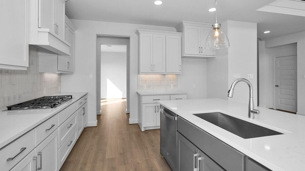 Furnished interior view inside a new home in Bridgeland, Cypress (Image 6).