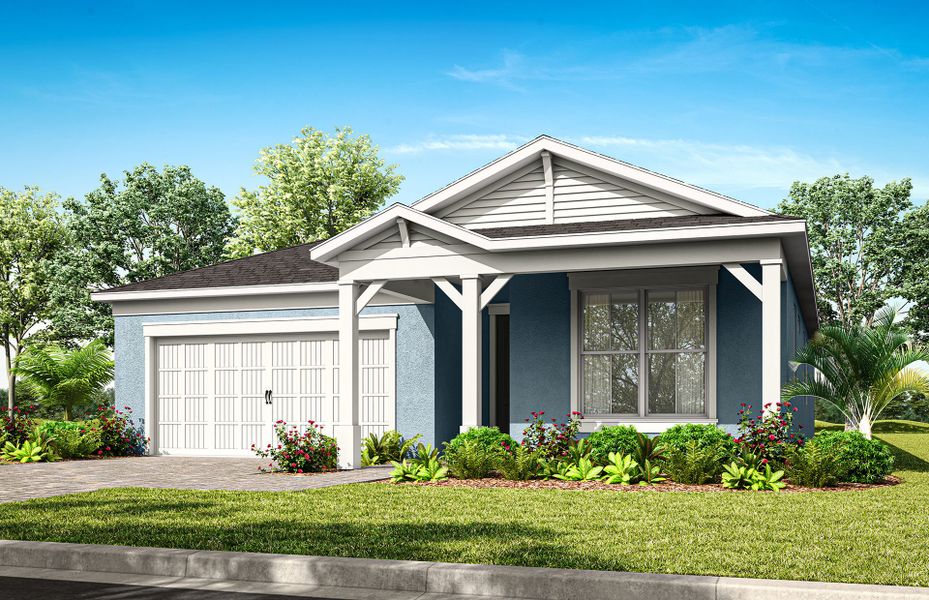 Representative exterior photo of a completed home built from the Symphony by Pulte Homes in EverBe, Orlando, FL (Image 21).