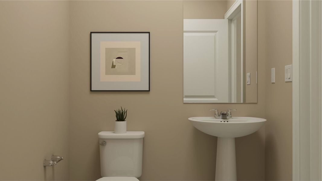 Palisade powder room