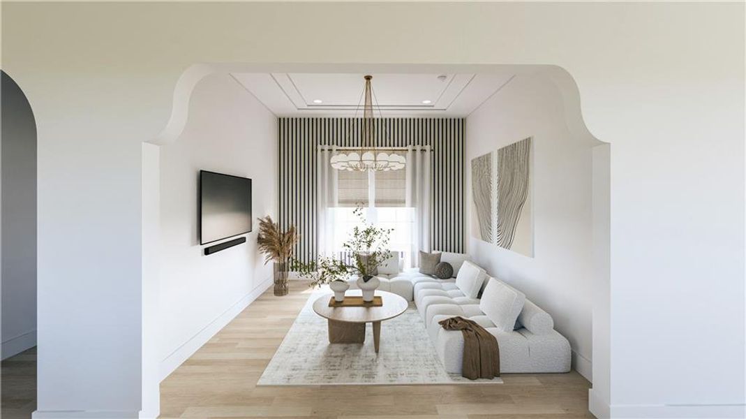 Furnished interior view inside a new home in , Milton (Image 7).