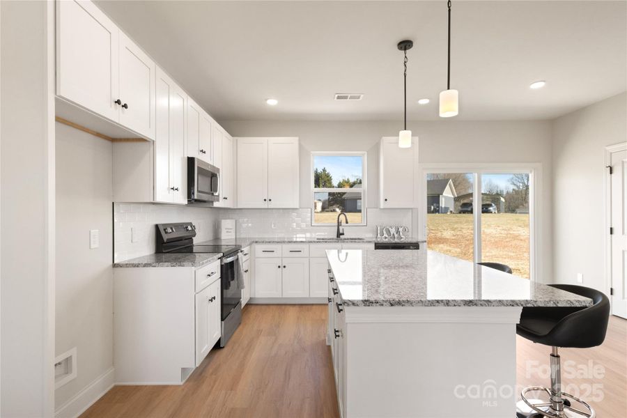 Furnished interior view inside a new home in , Olin (Image 5).