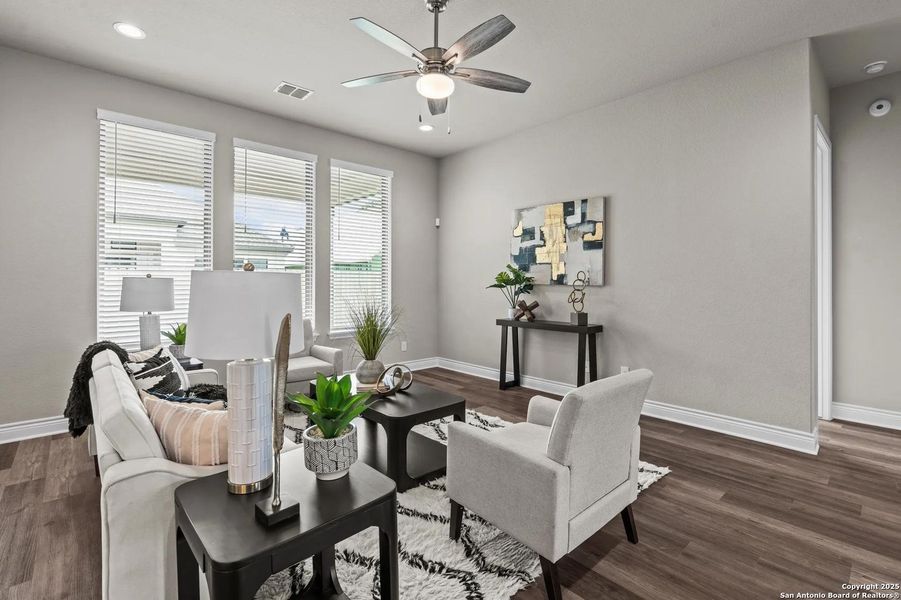 Furnished interior view inside a new home in Legacy at Lake Dunlap, New Braunfels (Image 17).