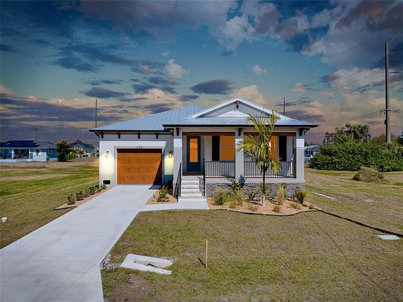 Front exterior of a new home in , Punta Gorda, FL, highlighting curb appeal (Image 29). Front exterior of a new home in , Punta Gorda, FL, highlighting curb appeal (Image 29).