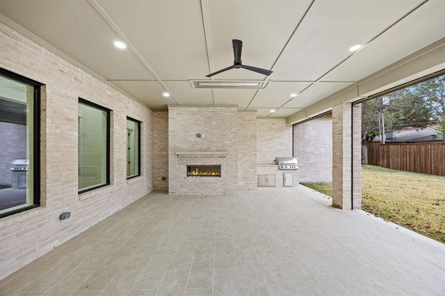 Exterior details and patio area of a home in , Dallas (Image 3). Exterior details and patio area of a home in , Dallas (Image 3).