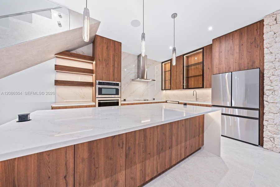 Furnished interior view inside a new home in , Miami (Image 12).