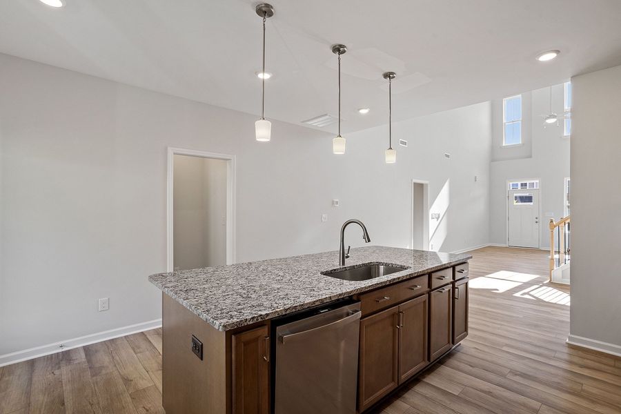 Furnished interior view inside a new home in Ovation at Sweetbrier, Durham (Image 8).