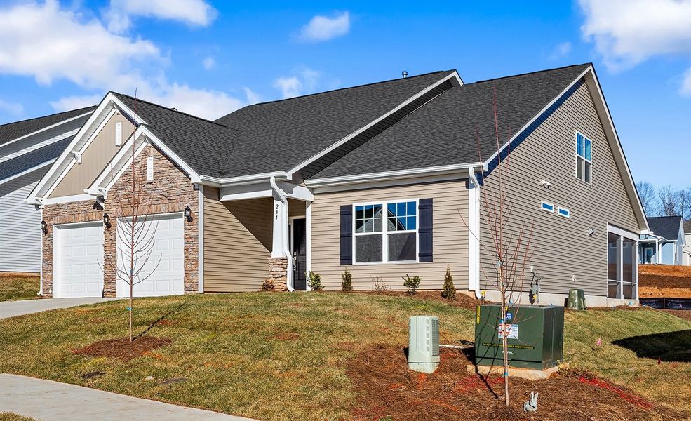Front exterior of a new home in Brayden, Advance, NC, highlighting curb appeal (Image 23).