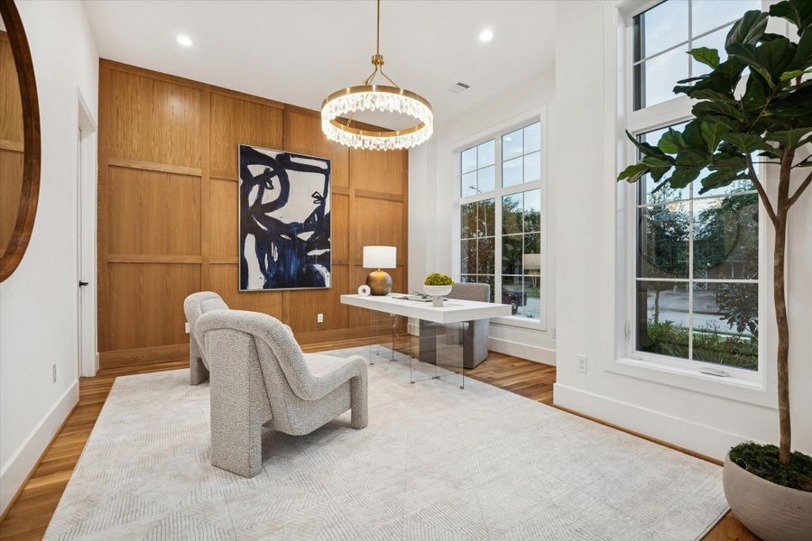 Furnished interior view inside a new home in , Houston (Image 7).