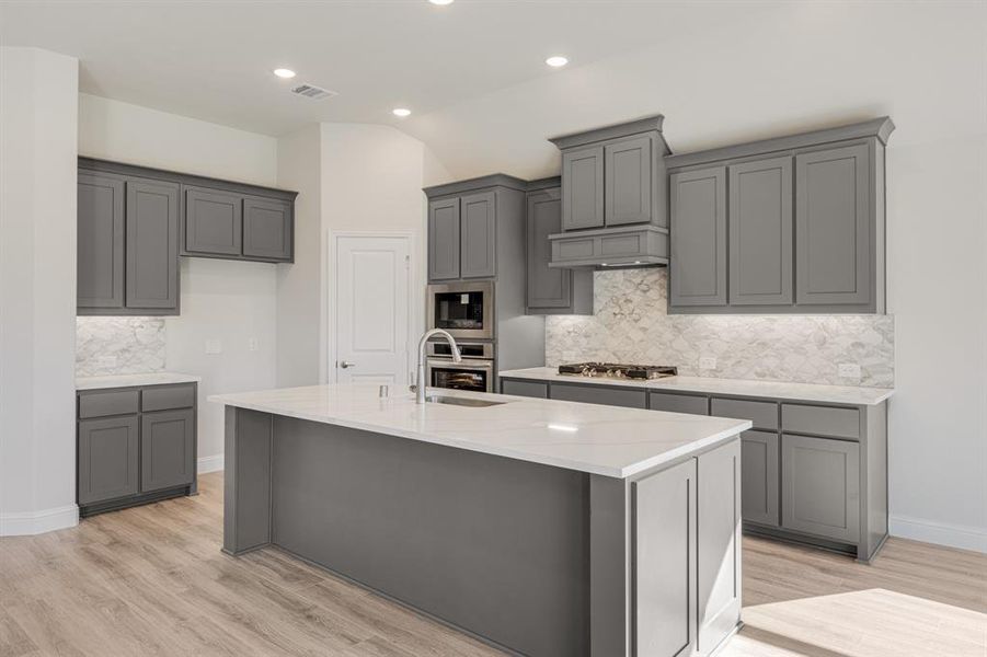 Furnished interior view inside a new home in ArrowBrooke Classic 50, Aubrey (Image 16).