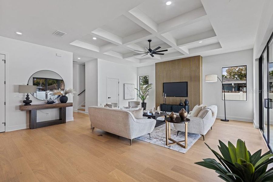 Furnished interior view inside a new home in , Tampa (Image 42). Furnished interior view inside a new home in , Tampa (Image 42).