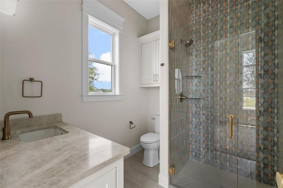 Furnished interior view inside a new home in , Woodway (Image 20).