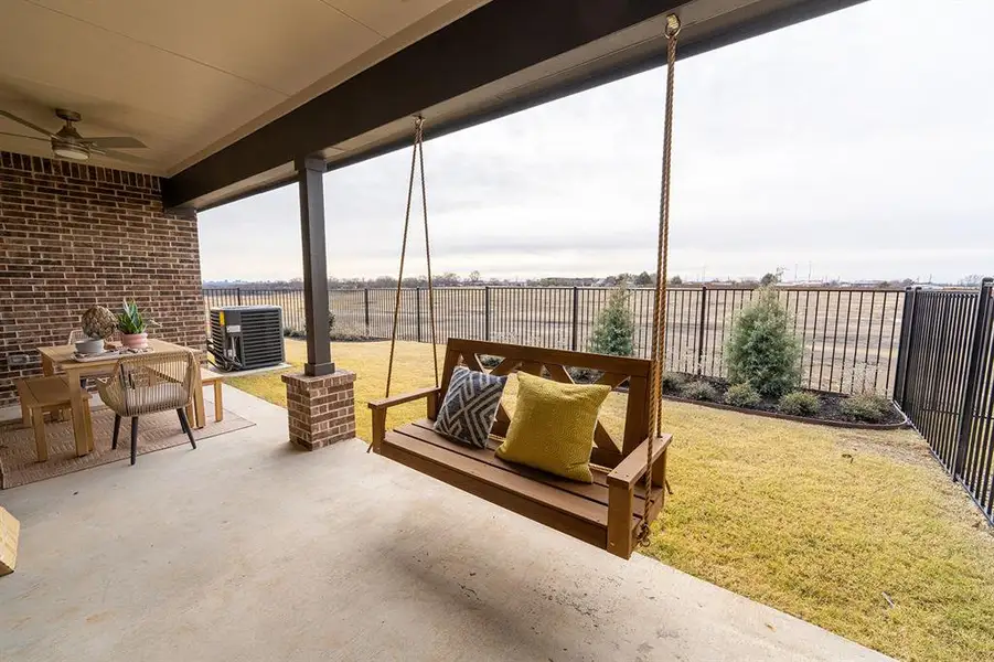 Exterior details and patio area of a home in , Little Elm (Image 4).