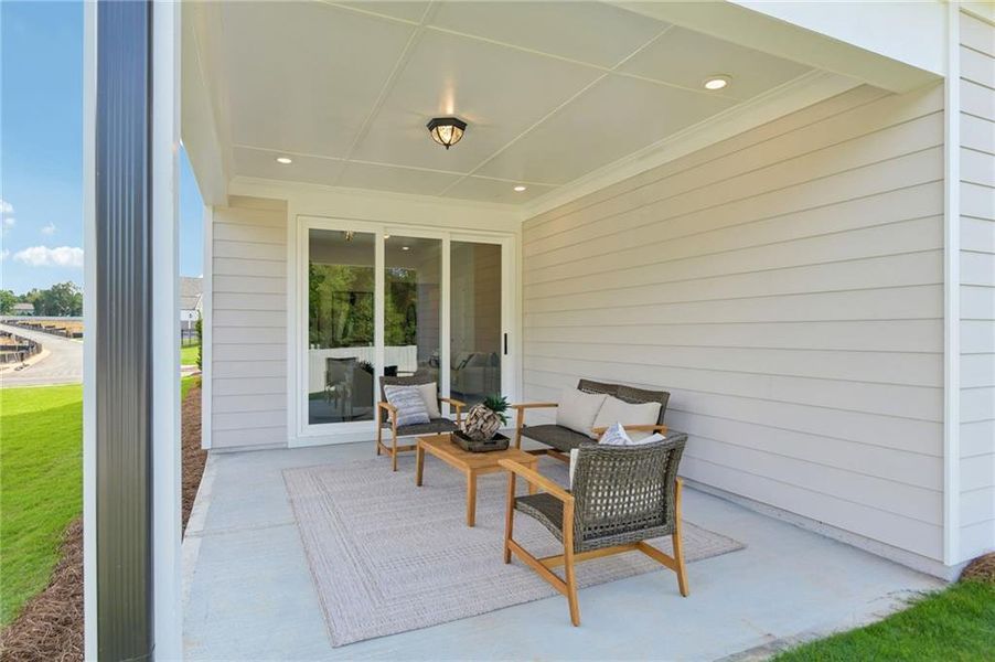 Exterior details and patio area of a home in Aberdeen, Hoschton (Image 28). Exterior details and patio area of a home in Aberdeen, Hoschton (Image 28).