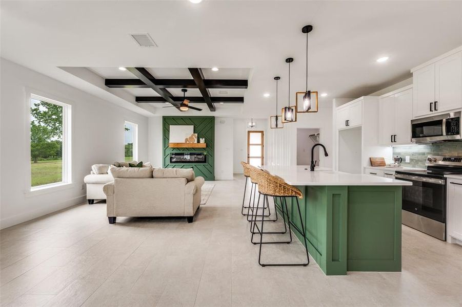 Furnished interior view inside a new home in , Boyd (Image 12).